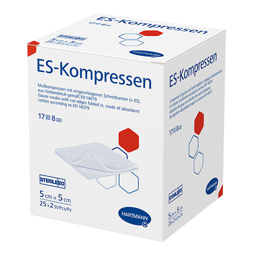 ES-KOMPRESSEN steril 5x5 cm 8fach
