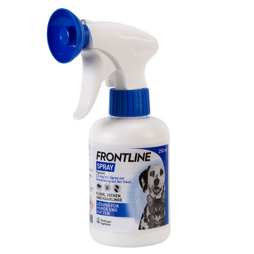 FRONTLINE Spray gegen Zecken und Fl&ouml;he f&uuml;r Hunde und Katzen