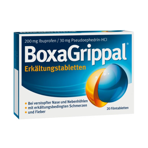 BOXAGRIPPAL Erk&auml;ltungstabletten 200 mg/30 mg FTA