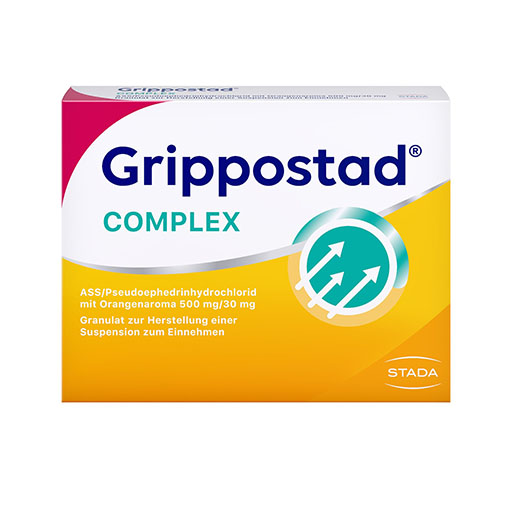 GRIPPOSTAD Complex ASS/Pseudoeph.500/30 mg Orange